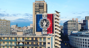 Fresque Shepard Fairey Liberté Egalité Fraternité Paris 13e