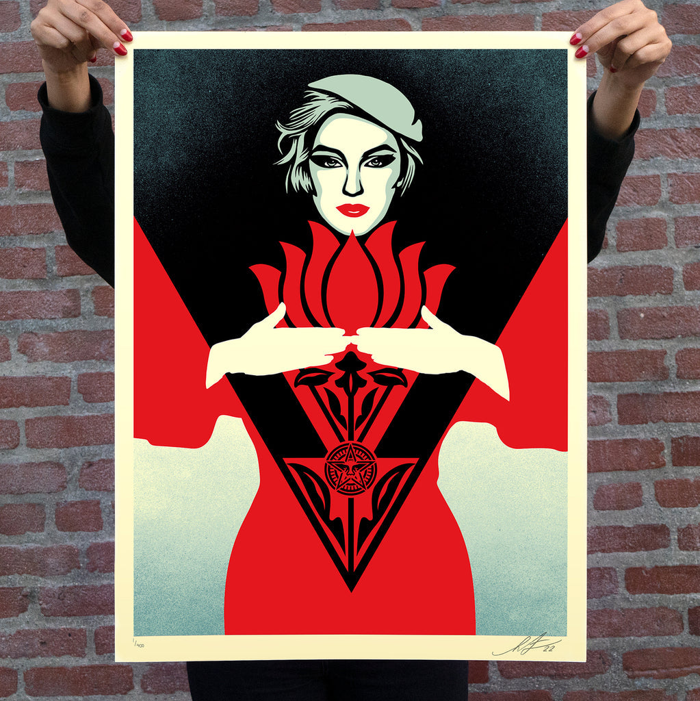 Obey Noir Flower Woman - Red
