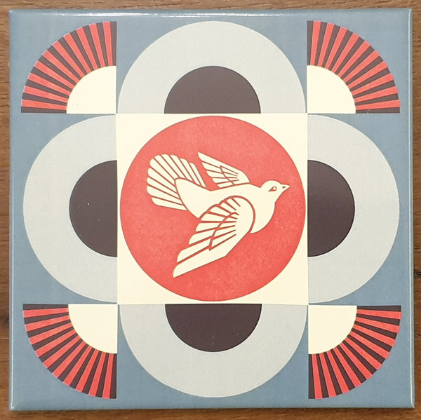Geometric Dove - Blue