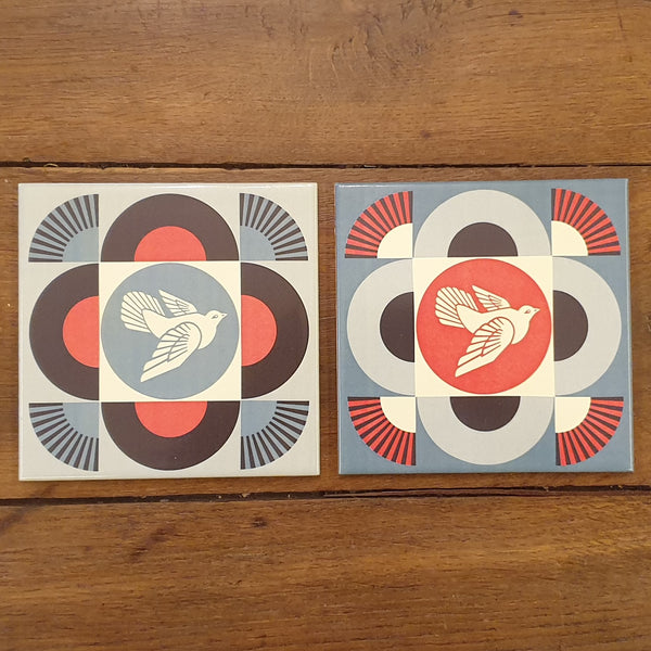 Geometric Dove - Blue