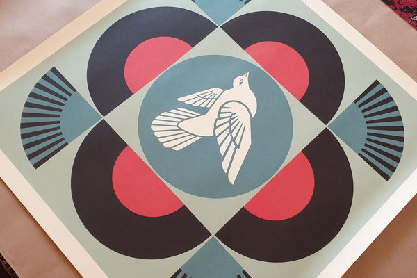 Geometric Dove - Black