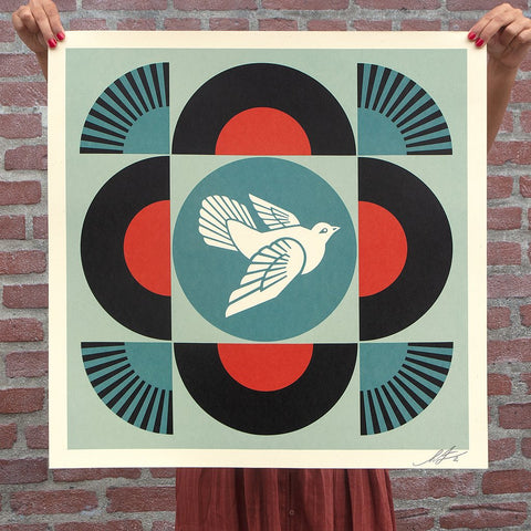 Geometric Dove - Black