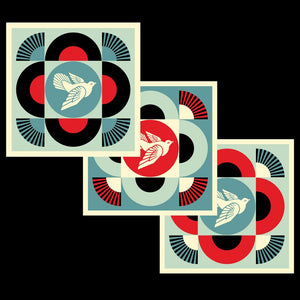 Geometric Dove - Triptyque